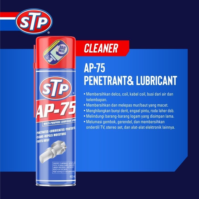Stp Ap-75 Penetrant & Lubricant Pelumas Anti Karat Logam Besi 450 Ml