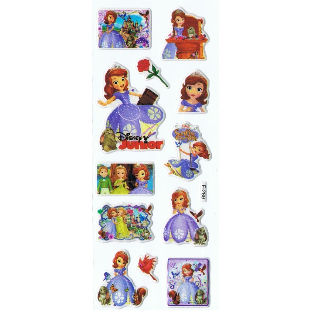 

SK118 - Sticker Tempel Tempelan Hiasan Hias Reward Anak Embos Princess Sofia