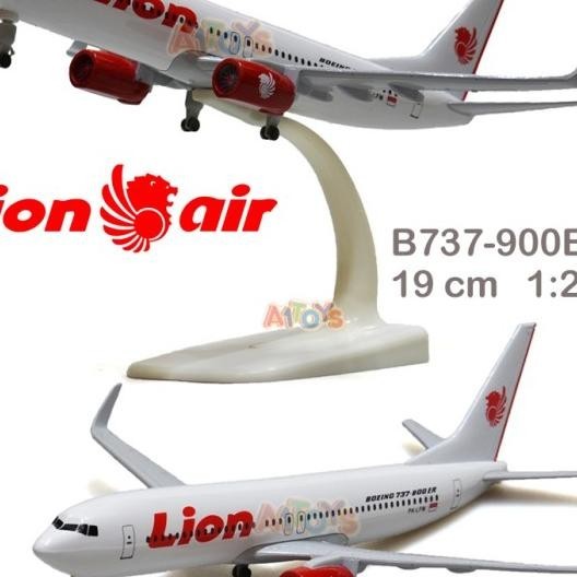 Diecast Pesawat Lion Air Boeing B737-900Er 19 Cm 1:200