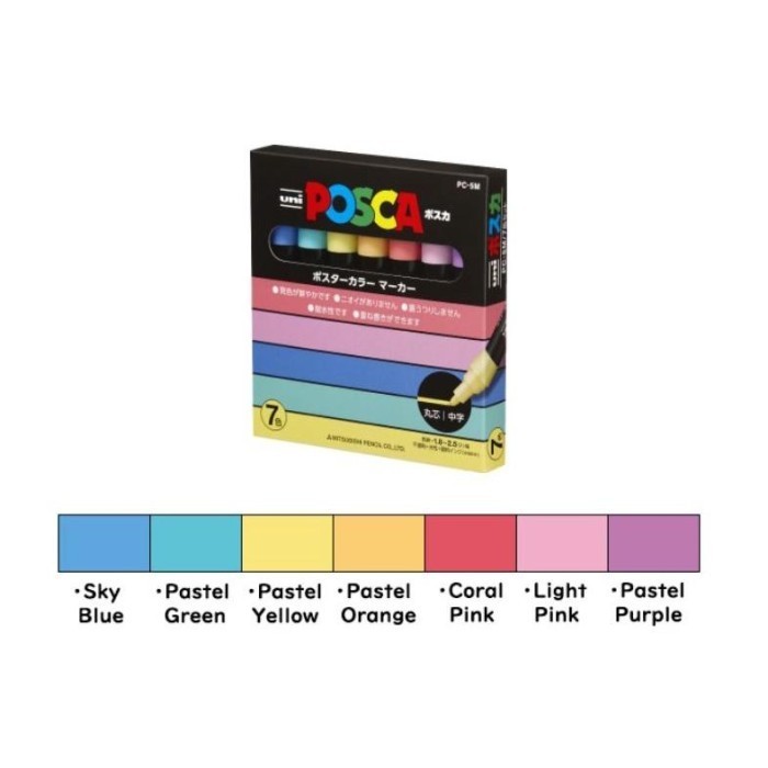

Sarila Terbaru Spidol Posca Pc5M 7 Warna