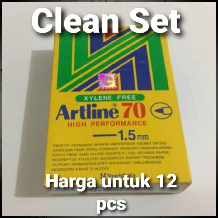 

Sarila 12 Pcs Spidol Artline 70 Permanen Maker 1.5Mm