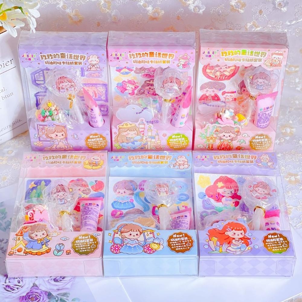 

Azq-16 Gingerinfant 1 Set Diy Gantungan Kunci Aklirik Aesthetic Mainan Sticker Anak Super Lucu Promo