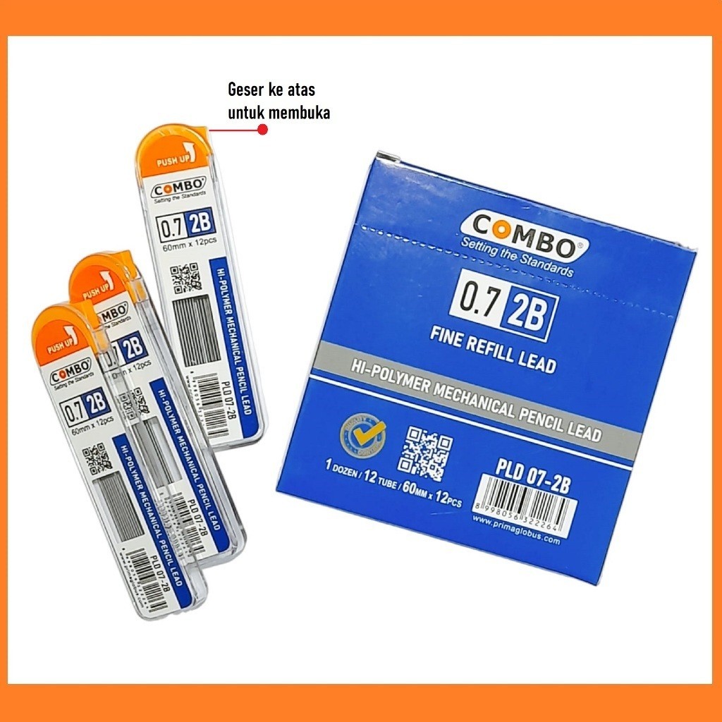 

Anak Pensil Isi Pensil Mekanik Refill Pensil Mekanik 0.7 (2B) Mechanical Pencil Lead