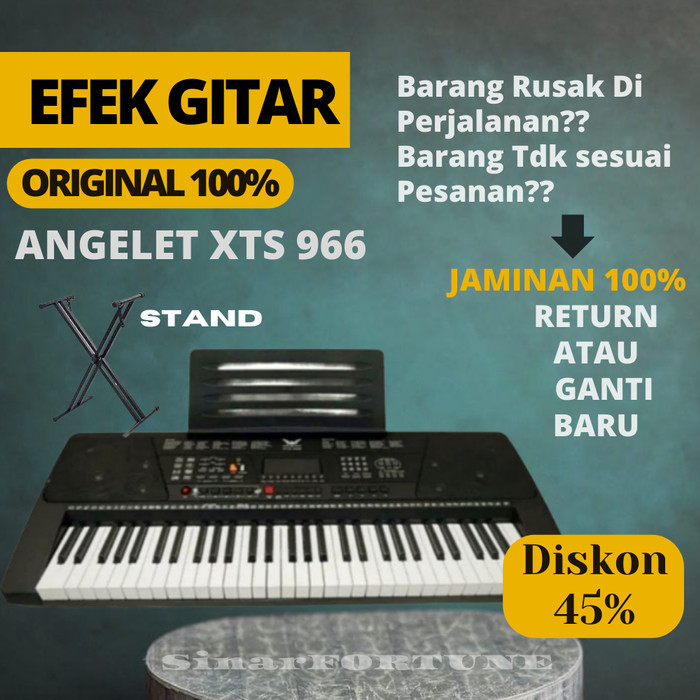 Piano Keyboard Angelet Xts-966 Original Orgen Tunggal Piano Digital