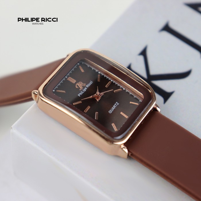 

Philipe Ricci Jam Tangan Wanita Kecil Analog Quartz Dial Kotak 7299