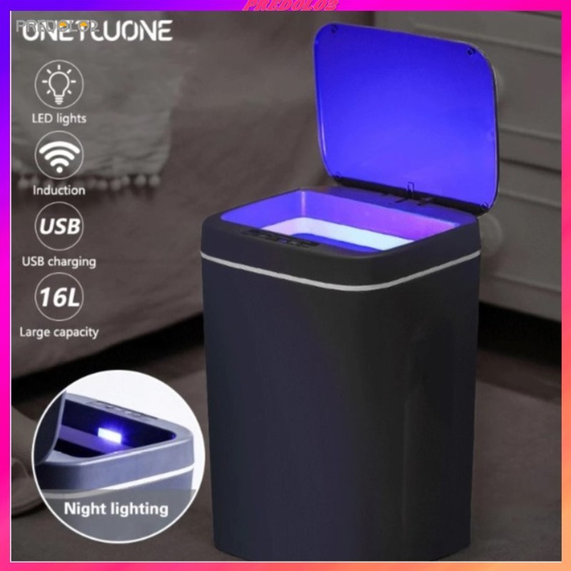 Tempat Sampah Otomatis Bebas Sentuh 12L/14L/16L Sensor Pintar Tempat Sampah Otomatis Tempat Sampah C