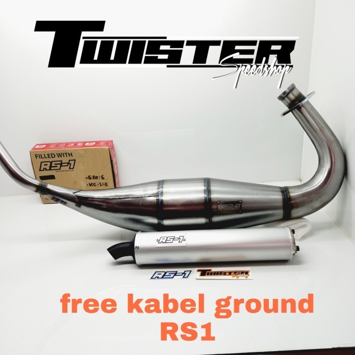 Ready knalpot RS1 Ninja R/RR kompetisi perut 41 cobra RS1 original