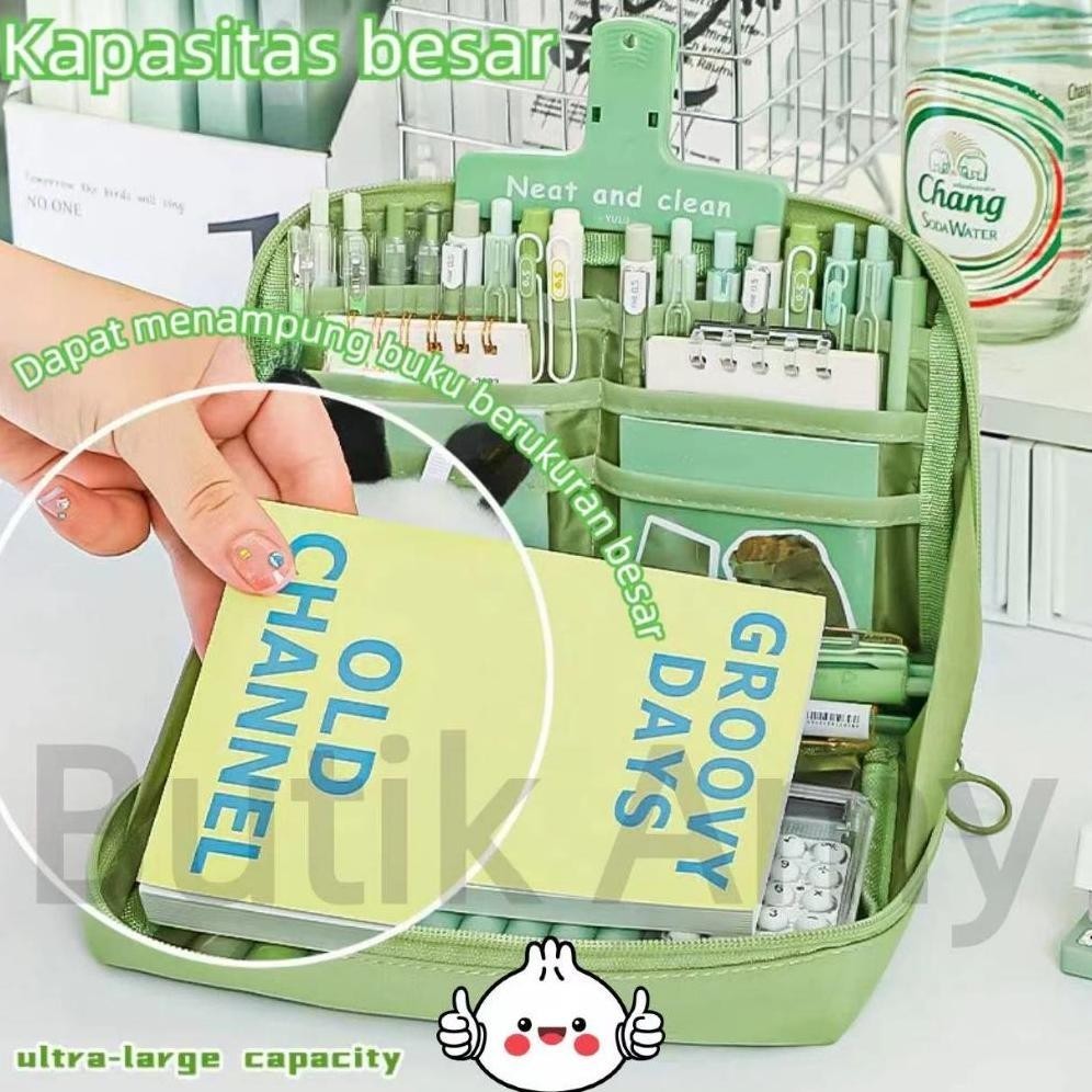 

CODTempat Pensil alat tulis Creative Transparan Kapasitas Besar Kotak pensil Tas Perlengkapan Dan Anak Sekolah Kotak Kantor Stationary Bag