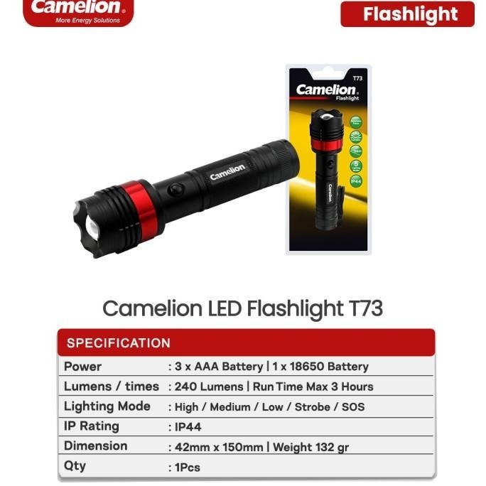 Special Price Camelion Senter Led T73 - Senter Flashlight Camelion T73