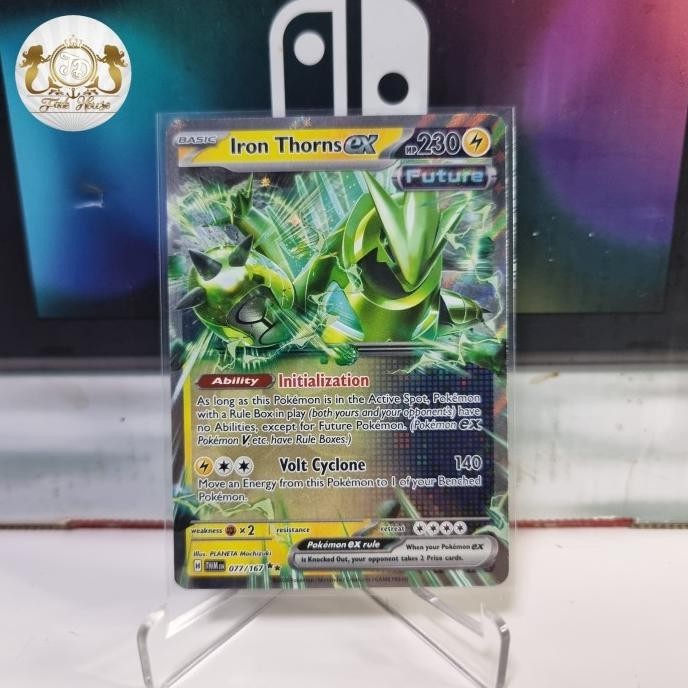 IRON THORNS EX 077/167 (TWILIGHT OF MASQUERADE) - KARTU POKEMON TCG ENGLISH PREMIUM