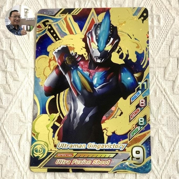 ULTRAMAN GINGAVICTORY B3-007 UR ULTRAMAN FUSION FIGHT R/B VER 3 GARANSI