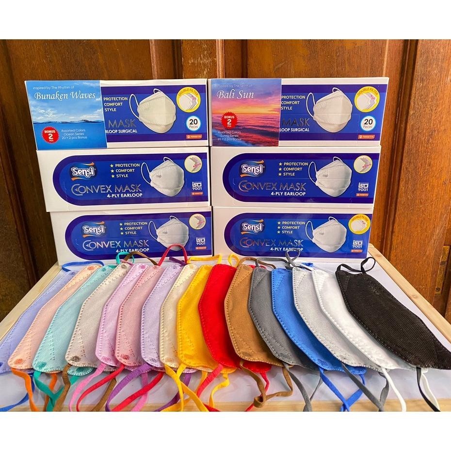 Masker Sensi Convex 5 Ply 3D Mask Isi 20 Isi 22 Isi 30