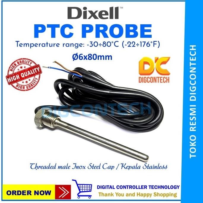 Sensor Probe Ptc Dixell Drat Ulir Temperatur Bulb 1.8Mtr Kode Sku 2284