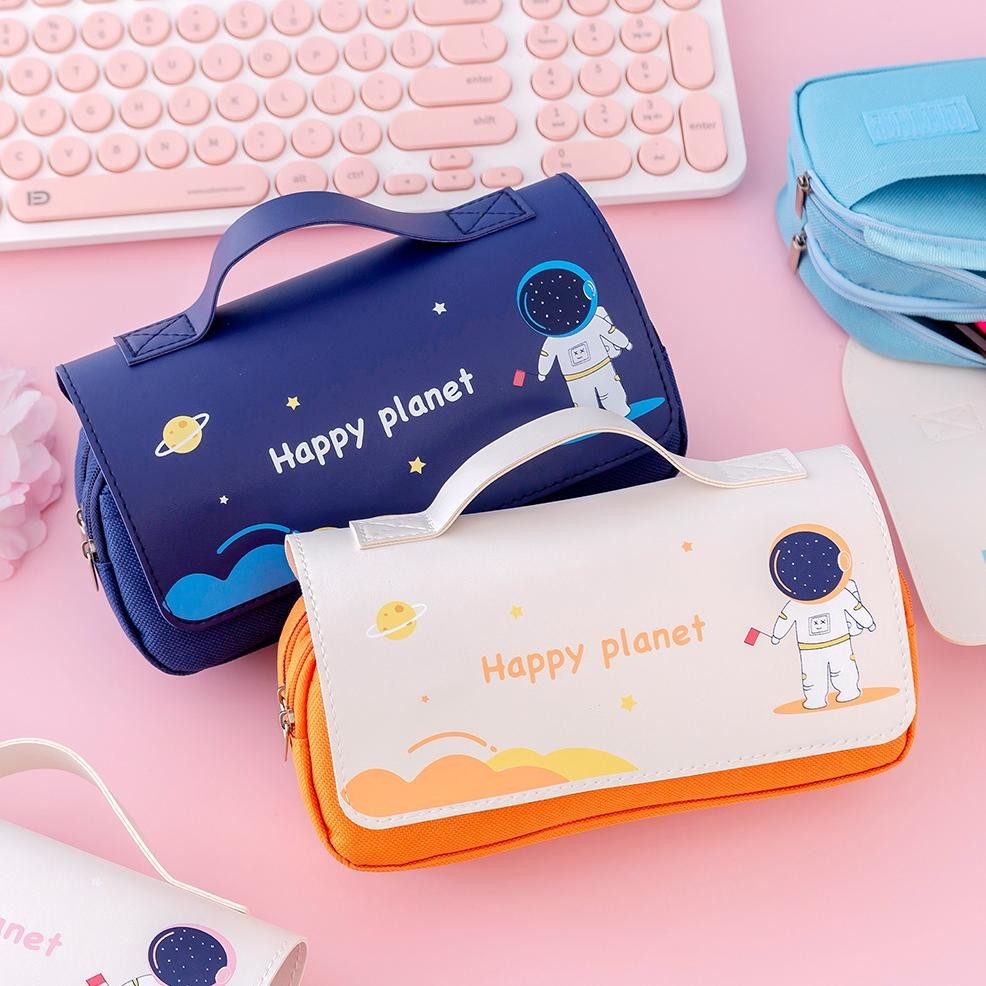 

Im31 Tempat pensil anak laki dan perempuan Pencil case kotak pensil aesthetic Korea premium import tempat pensil astronot lucu Viral