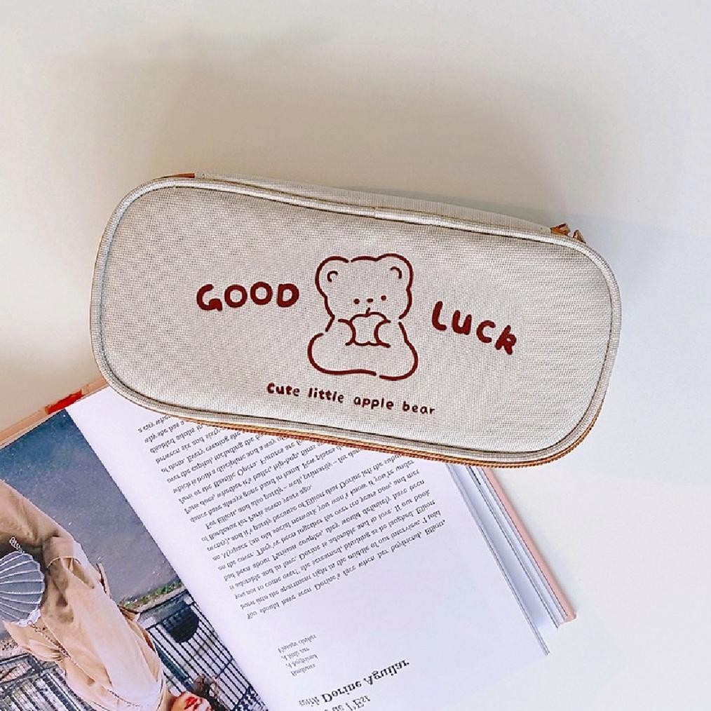 

An85 Mismi Annette Pencil Case Kotak Pensil Cute Bear Sekolah Perempuan Trendy - K1A Terlaris
