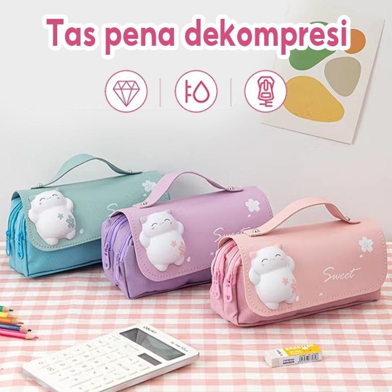 

TW39 Kotak Pensil Dekompresi Perempuan Lucu Lembut Lucu Anak-Anak Siswa Sekolah Dasar Berkapasitas Besar Dengan Dekompresi Multi-Fungsi Gadis Super Imut Jantung 3d Net Merah Ins Pasang Siswa Sekolah Menengah Pertama Jepang Kecil Segar Anak Laki-Laki Dan