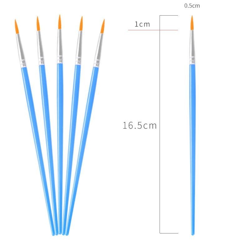 

Sale 100PCS Set Kuas Lukis Paintbrush Brushes Kuas Cat Minyak Kuas Nilon Cat Air Viral