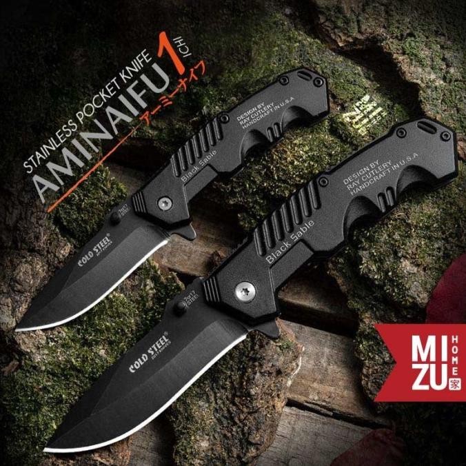 Mizu Aminaifu-Ichi Stainless Pocket Knife Pisau Saku Lipat