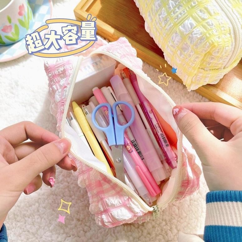 

Ok75 Kotak Pensil Aesthetic Kekinian / Kotak Pensil Viral / Korean Style Pencil Case / Skincare Pouch Viral
