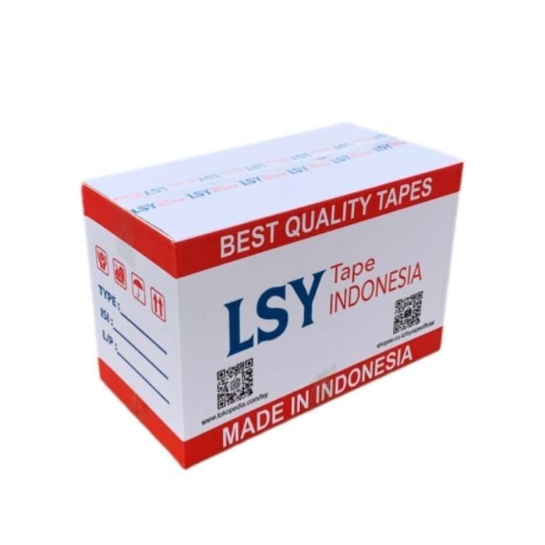 

RHH-1823 lakban bening - cokelat termurah LSY TAPE 1 dus isi 48 roll 100yard CHO Berkualitas