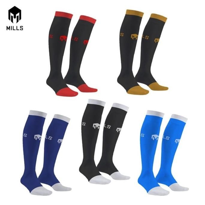 MILLS Kaos Kaki Olahraga Sepakbola Futsal Soccer Socks Mills A1 1004