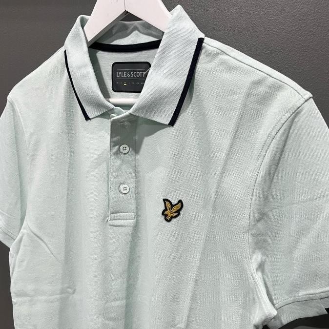 Lyle and Scott Golf Andrew Polo Shirt Acid Blue Lyle&Scott