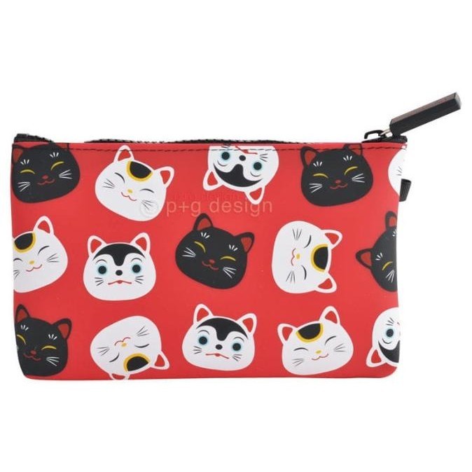 

Dompet pouch clutch silicon kotak pensil Japan NUU Cat
