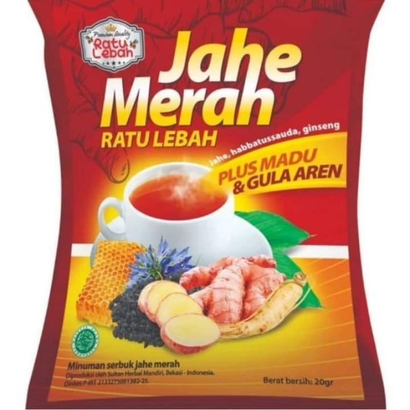 

JAHE MERAH RATU LEBAH| RATU LEBAH ENAK I 1 renteng isi 10 bungkus