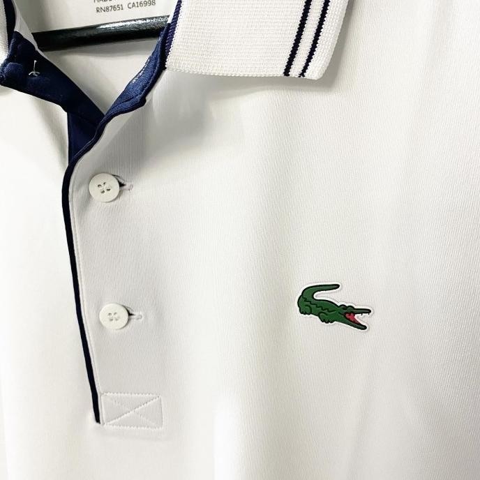 Lacoste Golf Signature Breathable Polo White