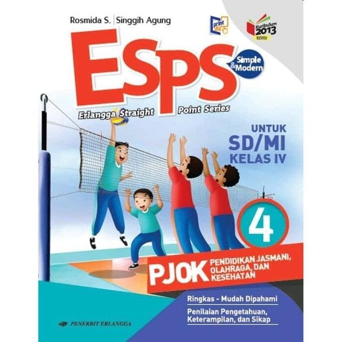 ESPS PJOK Kelas 4 SD Erlangga Kurikulum 2013 Revisi