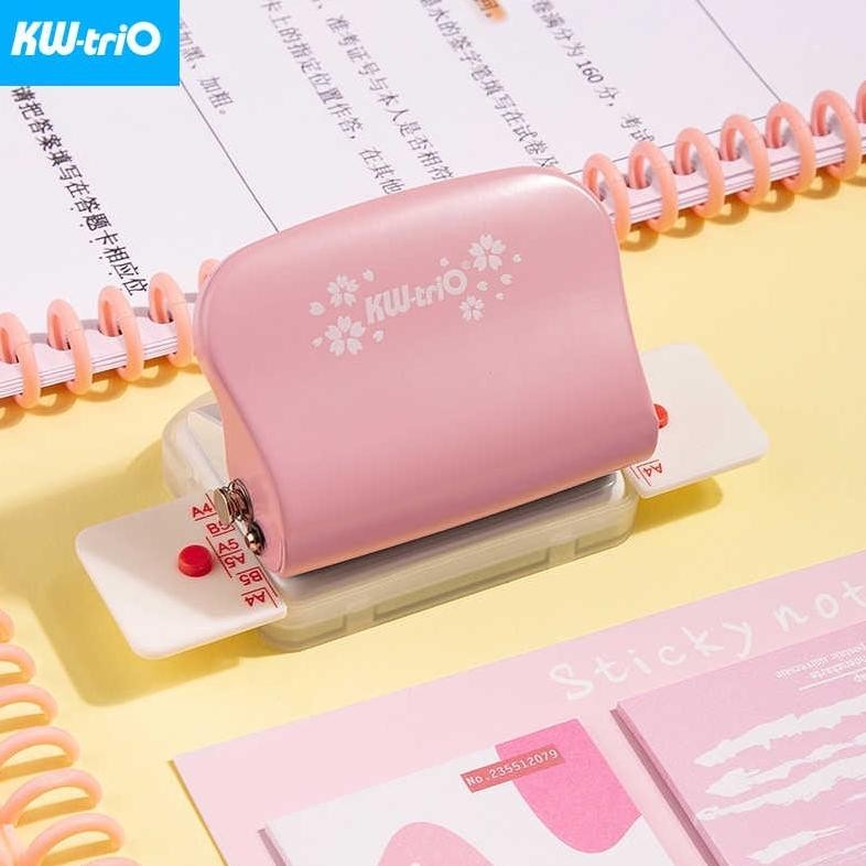 

Kw-Trio PINK / UNGU 99H9 Buku Catatan 6 Lubang Pelubang Bulat Mesin Pelubang Standar A4 A5 B5