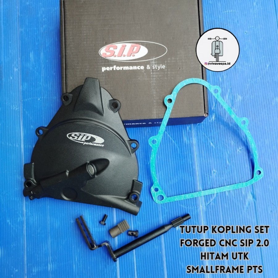 Tutup Kopling Set Forged CNC SIP 2.0 Hitam Utk Smallframe Pts dkk