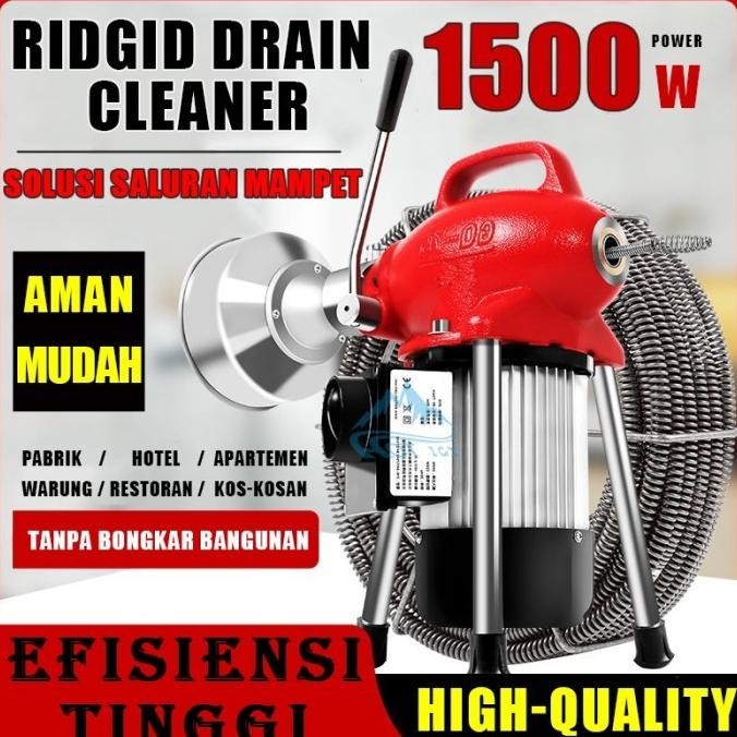 Solusi Saluran Mampet Mesin Bor Ridgid Drain Cleaner Pembersih