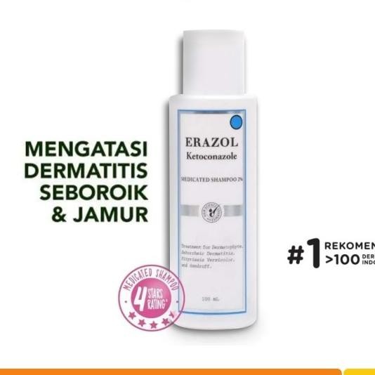 Erha Erazol Shampoo - Shampo Ketombe Atasi Dermatitis Seboroik & Jamur