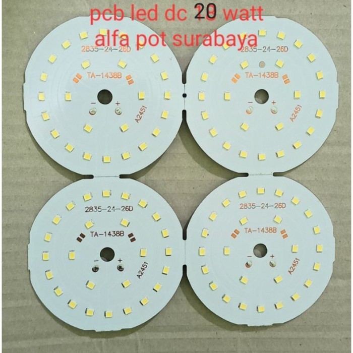 HRG DISKON FAVORITE pcb lampu modul led dc 20 watt putih / biji