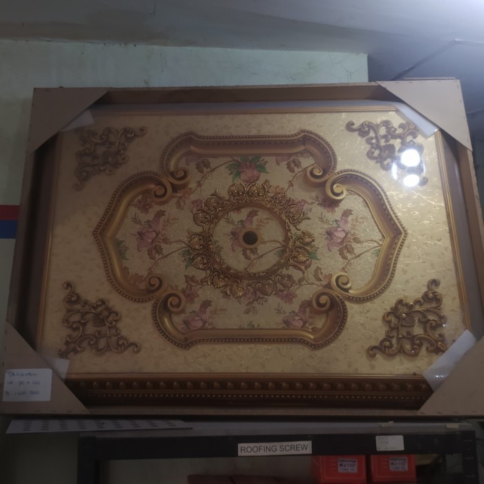 Ornamen Lampu /Ornamen Plafon Ukuran 90 X 120 Lampu