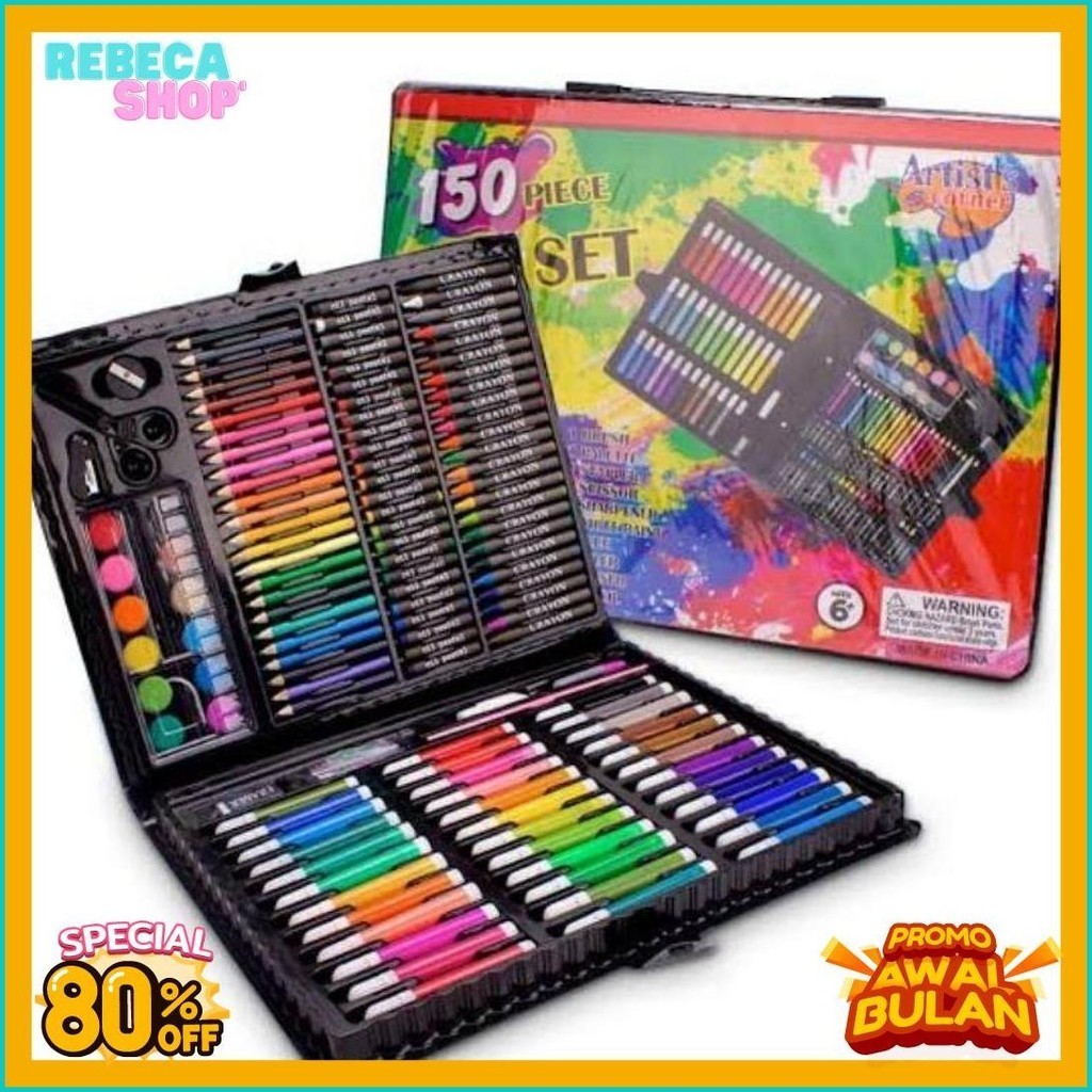 

Art Set Isi 150 Pcs Pensil Warna Set Anak Crayon Komplit Alat Lukis (Cod)