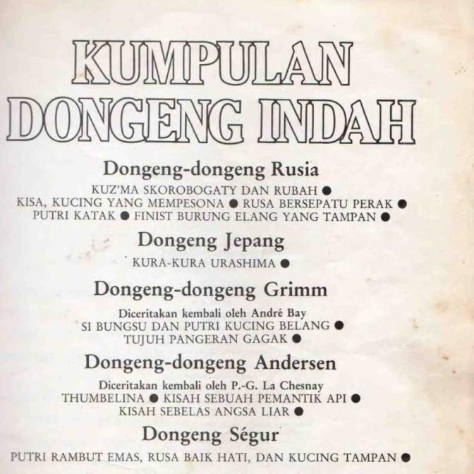 Buku Digital Cerita Anak Dunia Dongeng Hilda Boswell James Riordan HFS