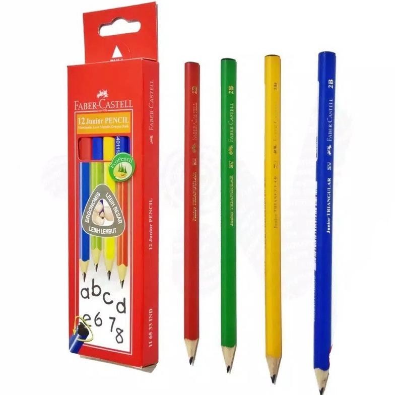 

Promo Pensil Kayu Segitiga Faber-Castell / Junior Pencil Triangular (12 Pcs) Sale