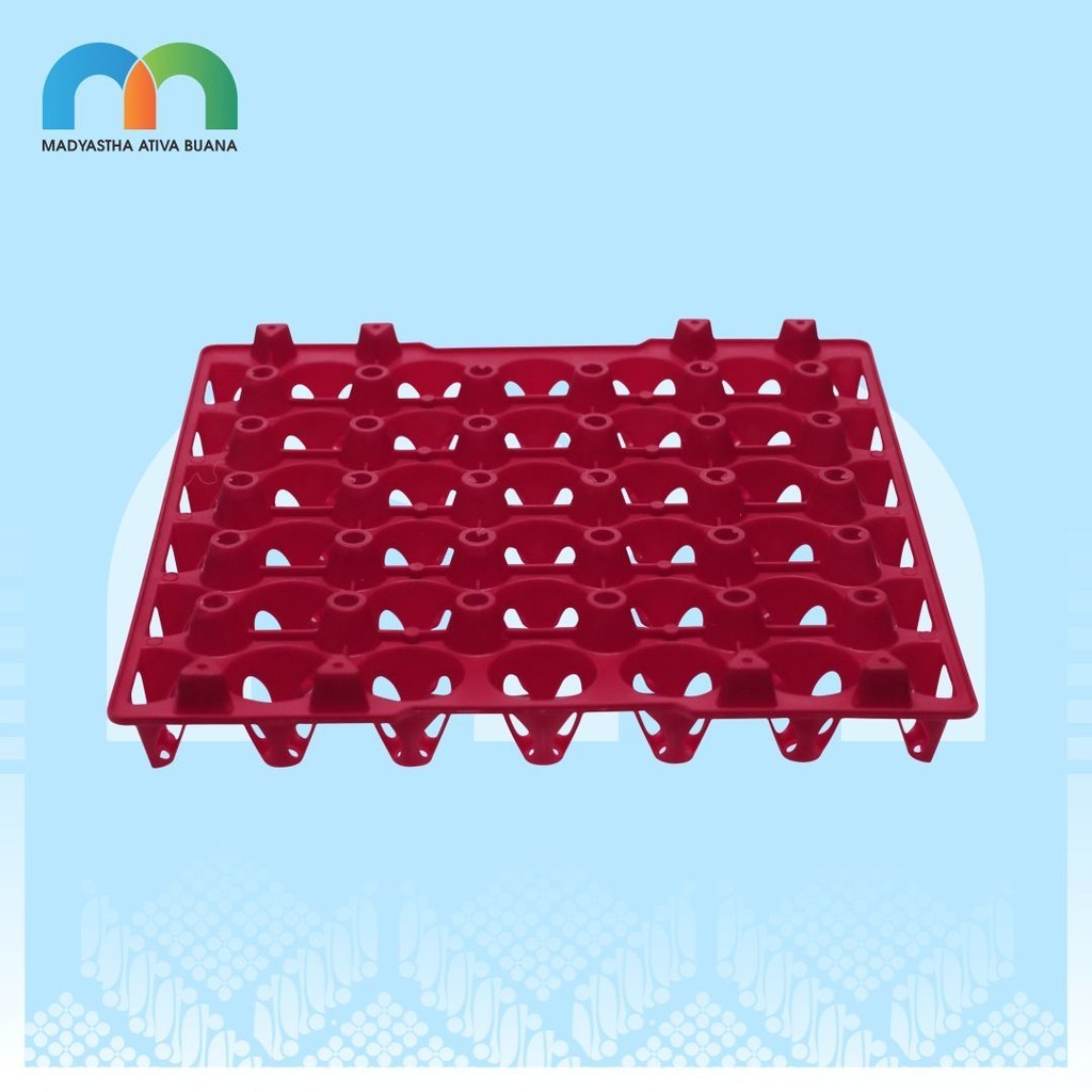 Medion Egg Tray Plastik Besar Merah