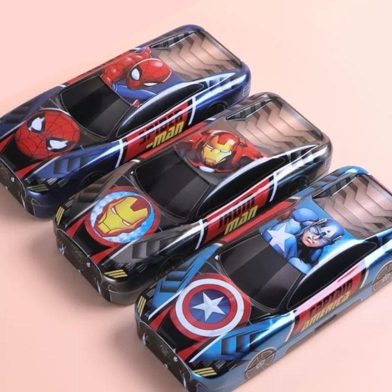 

Promo Tempat Pensil Tiga Lapis Bahan Besi Untuk Anak Laki Laki Spideman Ironman Kotak Pencil Case Mobil Tingkat Susun 3 BisaCod