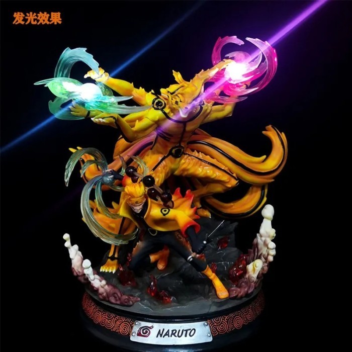 Action Figure Uzumaki Naruto Kurama Mode Sage Biju Jinchuriki Baryon