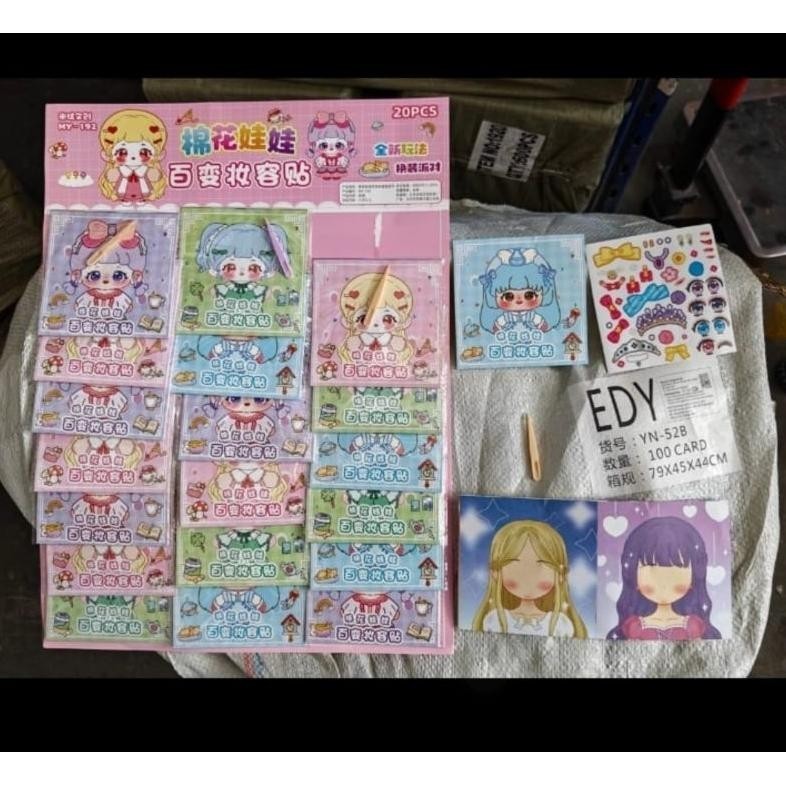 

fth-56 Paket Usaha 20Pc Stiker Wajah / Stiker dress / Stiker Jendela Sale
