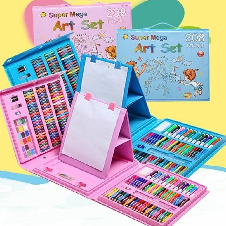 

Cod Crayon Pensil Warna Art Set Isi 208 Dan 150 Alat Menggambar Melukis Anak Perlengkapan Gambar Kado Ulangtahun Anak Cod