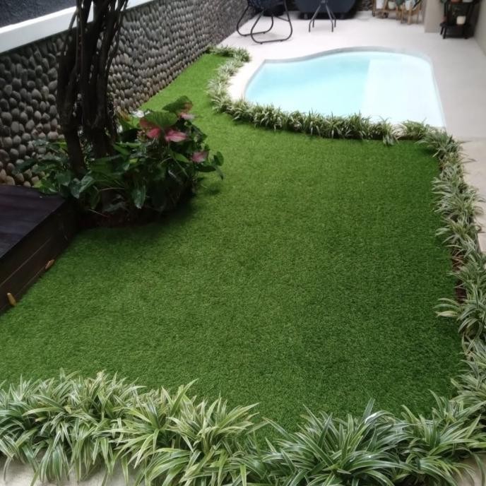 karpet rumput swiss 2 cm rumput sintetis meter rumput sintetic meter
