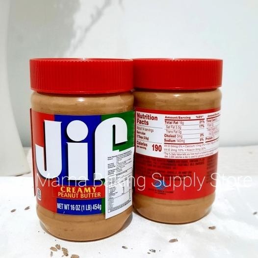 

Jif Creamy Cream Smooth Peanut Butter Selai Kacang Halus 454 Gr
