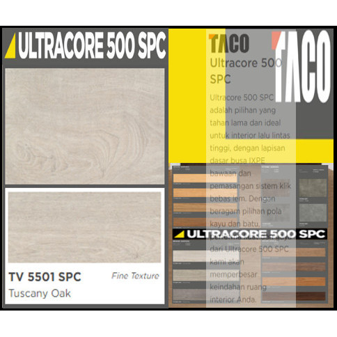 Taco Ultracore 500 Spc Luxury Vinyl Flooring Tv 5501 - Tuscany Oak #10c