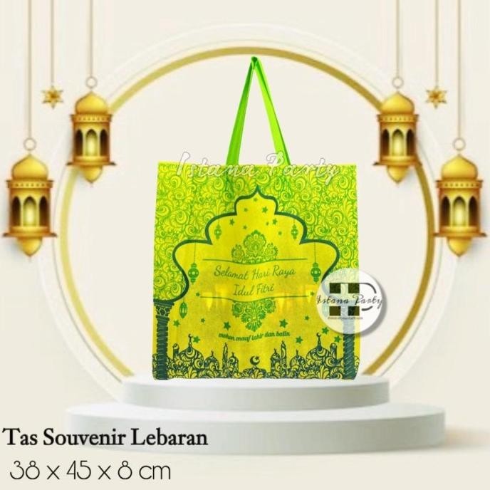 

Kualitas terbaik] (ISI 12)Tas souvenir Goodie bag kantong Idul Fitri Lebaran Ramadhan L