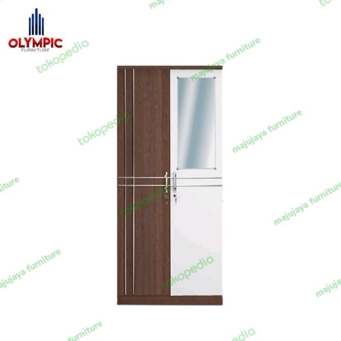 Promo lemari pakaian putih 2 pintu minimalis / lemari murah