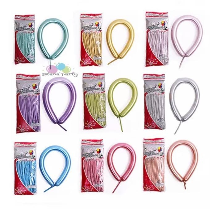 >>>>>] Balon latex twist / pentil chrome balon cacing chrome
